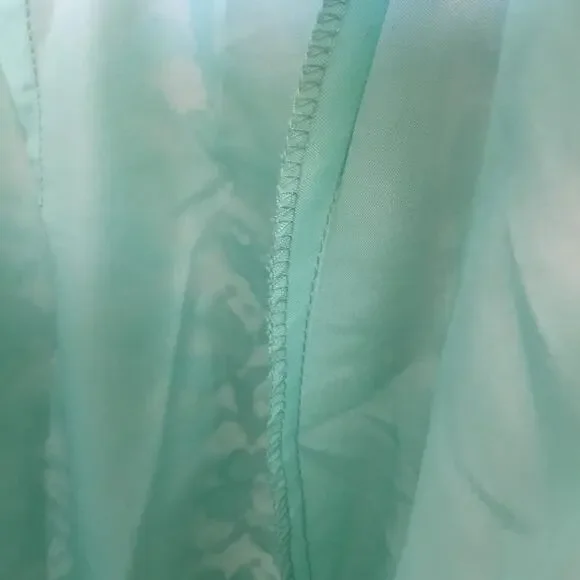 David’s Bridal Teal Short Strapless Lace Dress - Picture 16 of 16